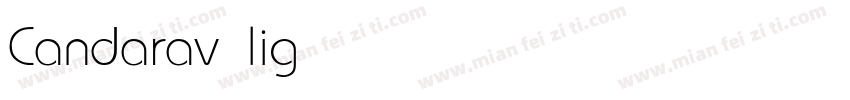 Candarav light字体转换